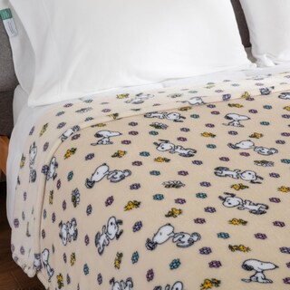 Foto 7 | Foto 7 | Manta De Felpa Berkshire Blanket Peanuts Velvetloft Snoopy - Venta Internacional.