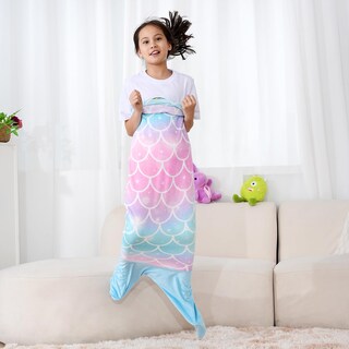 Foto 7 | Foto 7 | Manta Paljaca Con Forma De Cola De Sirena Para Niños De 4 A 12 Años Color Azul - Venta Internacional.