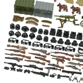 Foto 7 | Foto 7 | Paquete De Armas Militares Building Blocks Kit De Equipo Militar Para La Segunda Guerra Mundial - Venta Internacional.