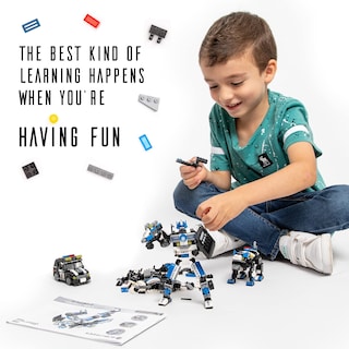 Foto 4 | Foto 4 | Robot De Juguete Police Mech Que Brilla En La Oscuridad Jitterygit Jitterygit - Venta Internacional.