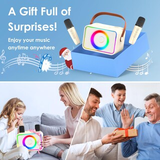 Foto 7 | Foto 7 | Altavoz Bluetooth Portátil Karaoke Machine Ultramic Con 2 Micrófonos - Venta Internacional.