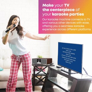 Foto 3 | Foto 3 | Máquina De Karaoke Singmood Con Barra De Sonido Con Subwoofer De 2 Micrófonos Uhf - Venta Internacional.