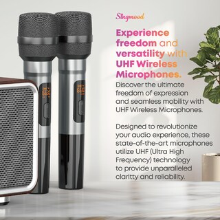 Foto 7 | Foto 7 | Máquina De Karaoke Singmood Con Barra De Sonido Con Subwoofer De 2 Micrófonos Uhf - Venta Internacional.