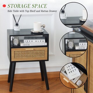 Foto 3 | Foto 3 | Mesa Auxiliar Maxsmeo  Mesa Auxiliar Con Almacenamiento  Color Negro De Mediados De Siglo - Venta Internacional.