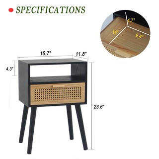 Foto 4 | Foto 4 | Mesa Auxiliar Maxsmeo  Mesa Auxiliar Con Almacenamiento  Color Negro De Mediados De Siglo - Venta Internacional.