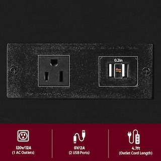 Foto 6 | Foto 6 | Mesa Auxiliar Dgsandgo Con Estación De Carga Y Cajón Con Ruedas - Venta Internacional.