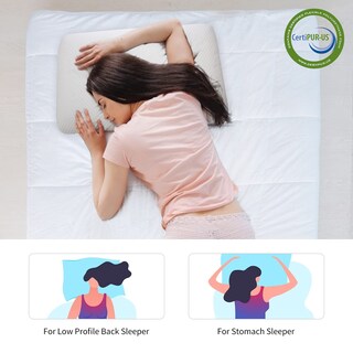 Foto 5 | Foto 5 | Almohada Dlight Bd Slim Espuma Viscoelástica Para Dormir Para El Estómago 8 Cm - Venta Internacional.