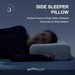 Foto 4 | Foto 4 | Almohada Cube Pillow Huhu Sleep Para Dormir De Lado Espuma Viscoelástica Refrescante - Venta Internacional.