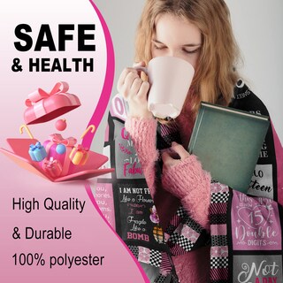 Foto 2 | Foto 2 | Manta Atokker Para Quinceañera Regalo De 15 Cumpleaños 130 X 150 Cm - Venta Internacional.