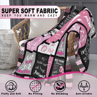 Foto 3 | Foto 3 | Manta Atokker Para Quinceañera Regalo De 15 Cumpleaños 130 X 150 Cm - Venta Internacional.