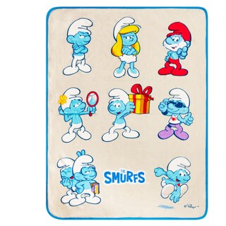Foto 1 | Foto 1 | Throw Franco Collectibles Smurfs Super Soft 117 Cm X 152 Cm - Venta Internacional.