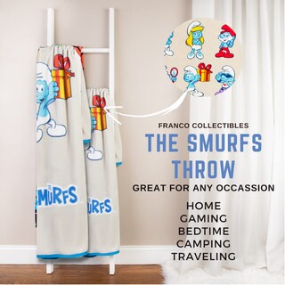 Foto 2 | Foto 2 | Throw Franco Collectibles Smurfs Super Soft 117 Cm X 152 Cm - Venta Internacional.