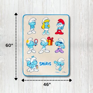 Foto 3 | Foto 3 | Throw Franco Collectibles Smurfs Super Soft 117 Cm X 152 Cm - Venta Internacional.