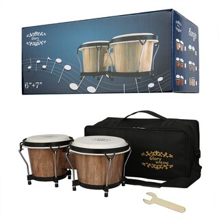 Foto 1 | Foto 1 | Tambores Bongo Drums Glory Bongo De Madera De 15 Cm Y 18 Cm Con Bolsa - Venta Internacional.