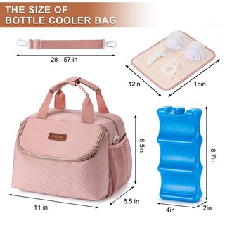 Foto 5 | Foto 5 | Bolsa Enfriadora De Leche Materna Babeyer Para 6 Biberones De 250 Ml Color Rosa - Venta Internacional.