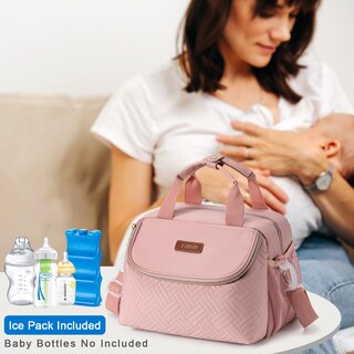 Foto 6 | Foto 6 | Bolsa Enfriadora De Leche Materna Babeyer Para 6 Biberones De 250 Ml Color Rosa - Venta Internacional.