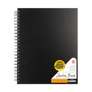 Foto 1 | Foto 1 | Cuaderno De Bocetos Pentálico Doble Encuadernado 9 X 12 Pulgadas Con 80 Hojas - Venta Internacional.