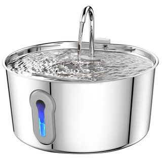 Foto 1 | Foto 1 | Fuente De Agua Cat Hajxm De Acero Inoxidable De 4 Litros Con Bomba Y Filtros - Venta Internacional.