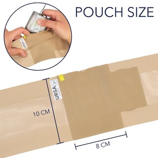 Foto 6 | Foto 6 | Bolsa Vertical Ursa De Perfil Bajo Suave Y Elástica Beige Con Correas Para Los Muslos - Venta Internacional.