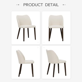 Foto 2 | Foto 2 | Juego De 4 Sillas De Comedor Colamy De Tela Moderna  Color Beige - Venta Internacional.