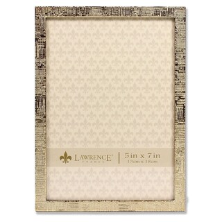 Foto 1 | Foto 1 | Marco De Fotos Lawrence Frames Estampado De Lino Y Metal Dorado 5 X 7 - Venta Internacional.