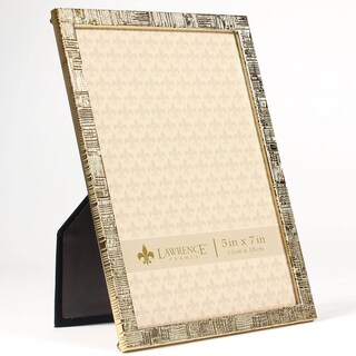 Foto 2 | Foto 2 | Marco De Fotos Lawrence Frames Estampado De Lino Y Metal Dorado 5 X 7 - Venta Internacional.