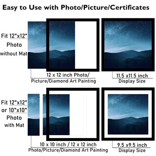 Foto 3 | Foto 3 | Set De Marcos De Fotos Jcjmy Negros De 30 X 30 Cm Con Alfombrilla De 10 X 10 Cm (paquete De 3) - Venta Internacional.