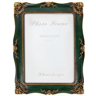 Foto 1 | Foto 1 | Marco De Fotos Yepotue Vintage 13 X 18 Cm Verde Para Pared O Mesa - Venta Internacional.