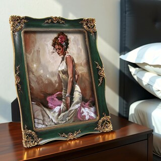 Foto 2 | Foto 2 | Marco De Fotos Yepotue Vintage 13 X 18 Cm Verde Para Pared O Mesa - Venta Internacional.