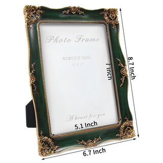 Foto 3 | Foto 3 | Marco De Fotos Yepotue Vintage 13 X 18 Cm Verde Para Pared O Mesa - Venta Internacional.