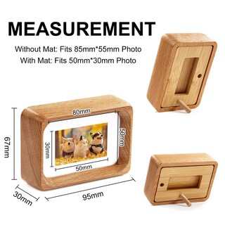 Foto 2 | Foto 2 | Marco De Fotos De Sobremesa Kattepote Wooden Mini 2x3 - Venta Internacional.