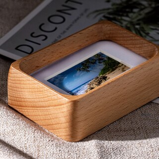 Foto 6 | Foto 6 | Marco De Fotos De Sobremesa Kattepote Wooden Mini 2x3 - Venta Internacional.