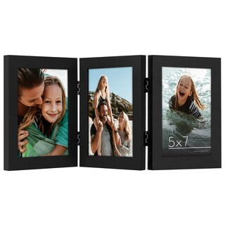 Foto 1 | Foto 1 | Marco De Fotos Americano Plano Con Bisagras 3 X 5 X 7 Pulgadas Color Negro Firma - Venta Internacional.