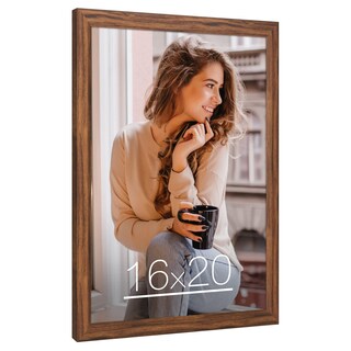 Foto 1 | Foto 1 | Marco De Fotos Moudamion De Madera 16 X 20 Cm Marrón Rústico Y Natural - Venta Internacional.