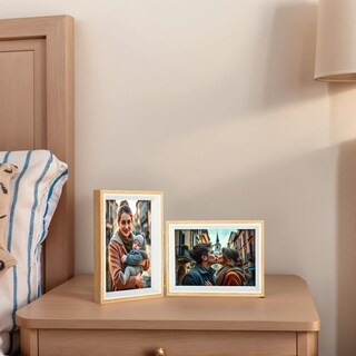 Foto 5 | Foto 5 | Marco De Fotos Epecfan Doble 10 X 15 Cm Madera Veteada - Venta Internacional.