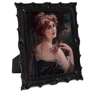 Foto 1 | Foto 1 | Marco De Fotos Comfymon Vintage 8 X 10 Cm De Resina Negra Con Caballete - Venta Internacional.