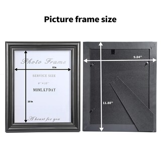 Foto 5 | Foto 5 | Marco De Fotos Momlkfday Negro De 20 X 25 Cm De Madera Maciza Con Vidrio Hd - Venta Internacional.