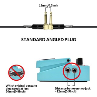 Foto 3 | Foto 3 | Cable De Conexión Para Guitarra Augioth Performance De 18 Cm Paquete De 2 - Venta Internacional.
