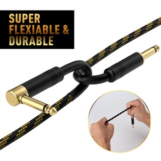 Foto 4 | Foto 4 | Cable Para Guitarra Elecan De 10 Pies  Paquete De 2  Ángulo Recto+ts Recto De 6 35 Mm - Venta Internacional.