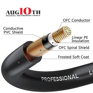 Foto 3 | Foto 3 | Cable Para Guitarra Augioth G2 Series 20 Pies 2 Unidades Instrumento Eléctrico - Venta Internacional.