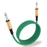 Cable Para Guitarra Augioth Gc-11 6 M Instrumento Eléctrico De Escenario Color Verde - Venta Internacional.