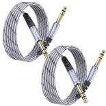 Cable De Guitarra Jolgoo Trs De 1/4 Pulgadas Paquete De 2 M - Venta Internacional.