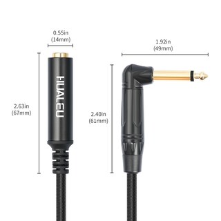 Foto 2 | Foto 2 | Cable De Extensión Hualeu De 6 Pies Y 6 35 Mm En Ángulo Recto Ts M A F - Venta Internacional.