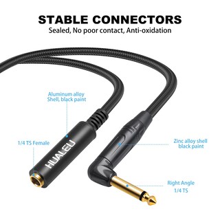 Foto 3 | Foto 3 | Cable De Extensión Hualeu De 6 Pies Y 6 35 Mm En Ángulo Recto Ts M A F - Venta Internacional.