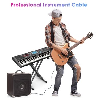 Foto 7 | Foto 7 | Cable De Instrumento Sovvid De 3 M Paquete De 2 Unidades Para Guitarra Eléctrica Y Bajo - Venta Internacional.