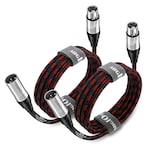 Cable De Micrófono Augioth Xlr Pro 6 M Macho A Hembra 3 Pines Paquete De 2 - Venta Internacional.