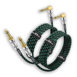 Cable De Guitarra Augioth Paquete De 2 Unidades 4 5 M Tweed En Ángulo Recto - Venta Internacional.
