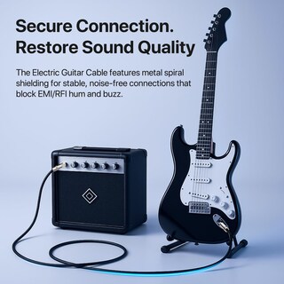 Foto 4 | Foto 4 | Cables Cortos Para Guitarra Goghost  Paquete De 2 M  Nailon Trenzado  Negro - Venta Internacional.