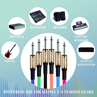 Foto 4 | Foto 4 | Cable Para Guitarra Augioth Gc-11 Series  1 M  4 Colores  Paquete 1/4 - Venta Internacional.