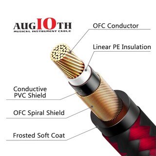 Foto 2 | Foto 2 | Cable Para Guitarra Augioth Cable De Bajo Para Instrumento Eléctrico Paquete De 2 Pies - Venta Internacional.
